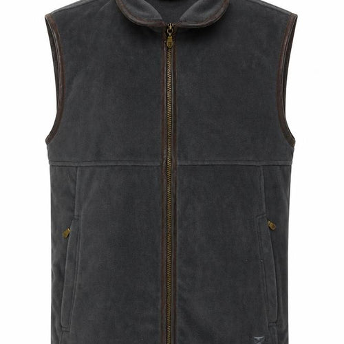 Hoggs of Fife Men's Grey Fleece Waistcoat Bodywarmer M Regular Fit