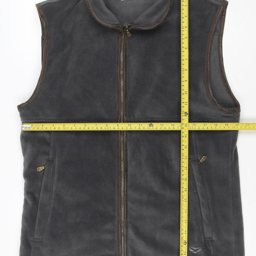 Hoggs of Fife Men's Grey Fleece Waistcoat Bodywarmer M Regular Fit