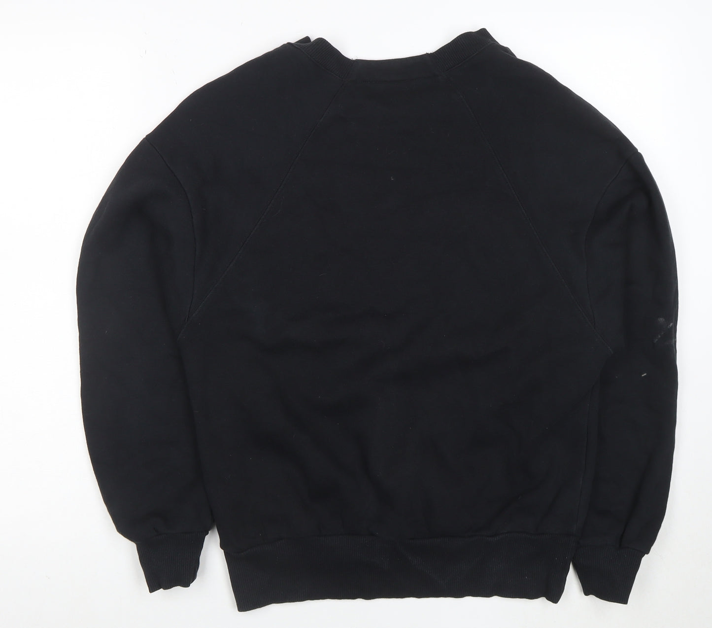 Reebok Classic Women's Black Small Pullover Sweatshirt Logo Crew Neck