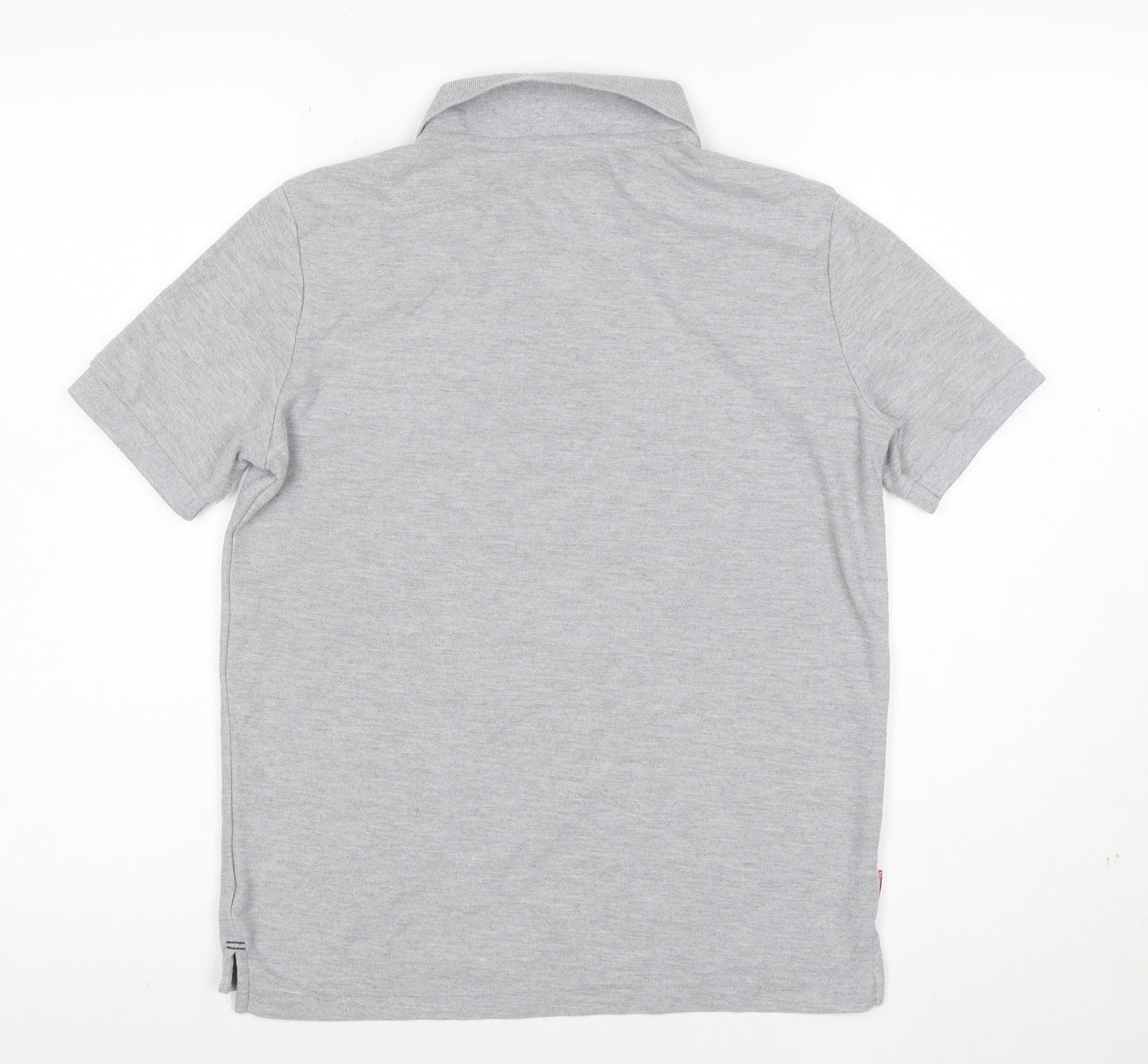 Slazenger Boys Grey Polo Shirt 13 Years Short Sleeve Regular Fit