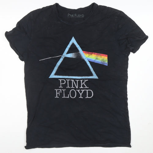 Tu Men’s Black Pink Floyd Graphic Band T-Shirt Medium Cotton Crew Neck