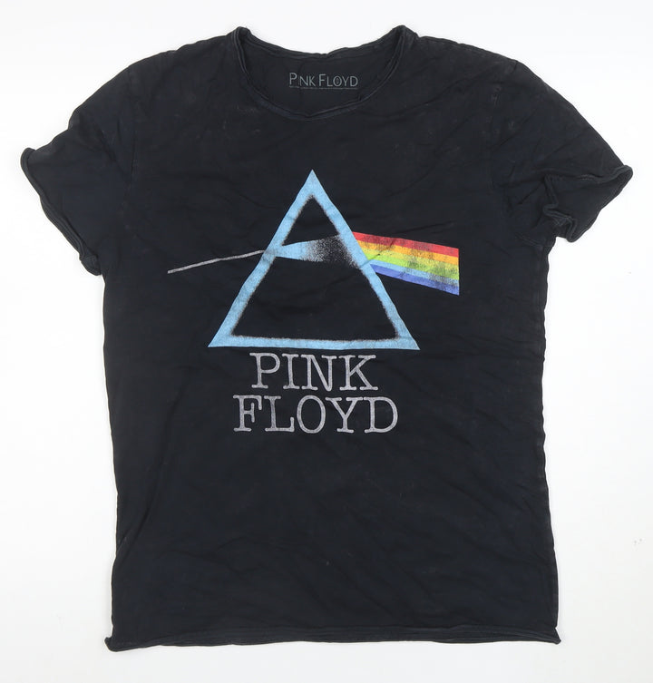 Tu Men’s Black Pink Floyd Graphic Band T-Shirt Medium Cotton Crew Neck