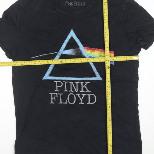 Tu Men’s Black Pink Floyd Graphic Band T-Shirt Medium Cotton Crew Neck