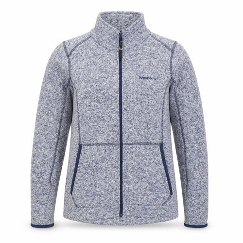 Brasher Women's Blue Full Zip Fleece Jacket Size S Outdoor Wear