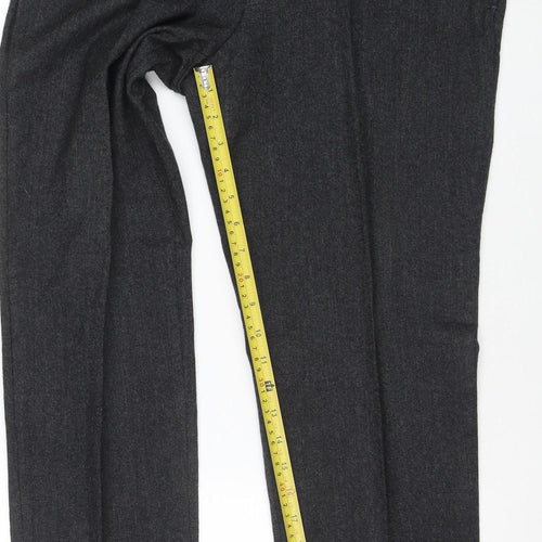 Next Signature Men’s Grey Wool Dress Pants 34S Regular Fit