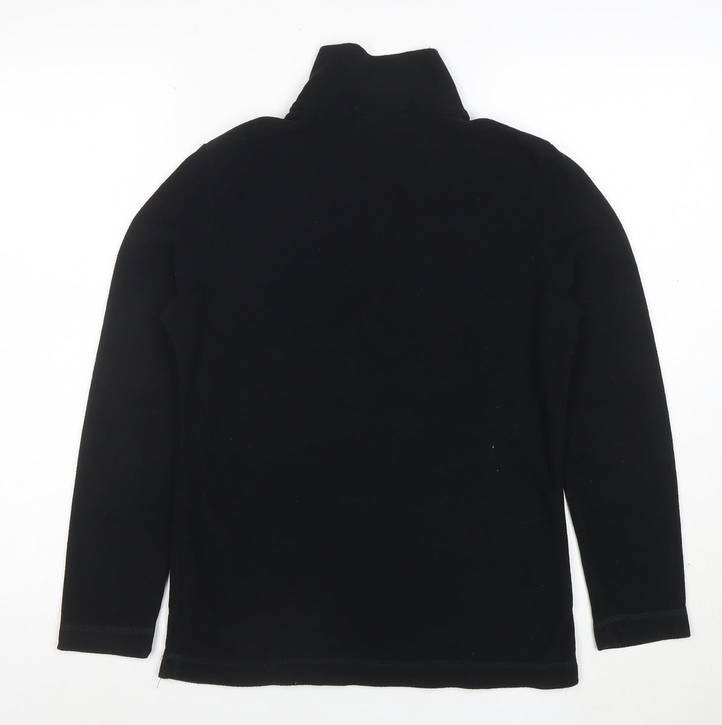 Gelert Womens Black Size 10 1/4 Zip Fleece Pullover Sweatshirt