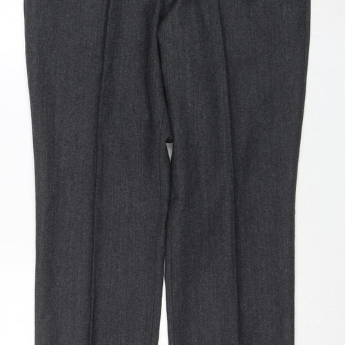 Next Men’s Grey Wool Dress Pants 34S Formal Trousers
