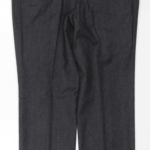 Next Men’s Grey Wool Dress Pants 34S Formal Trousers