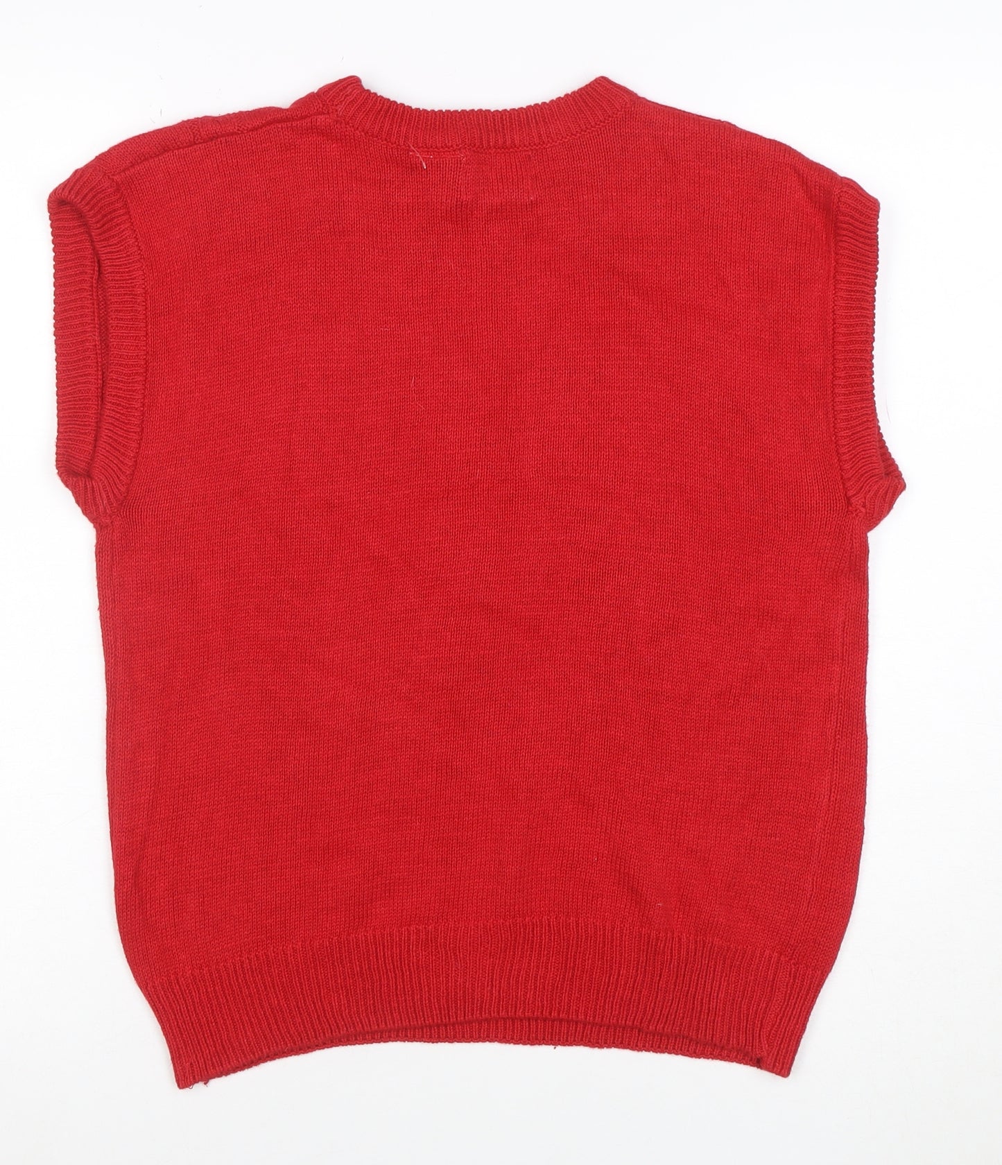 Kathmandu Women's Red Cotton Ramie Knit Sleeveless Vest M