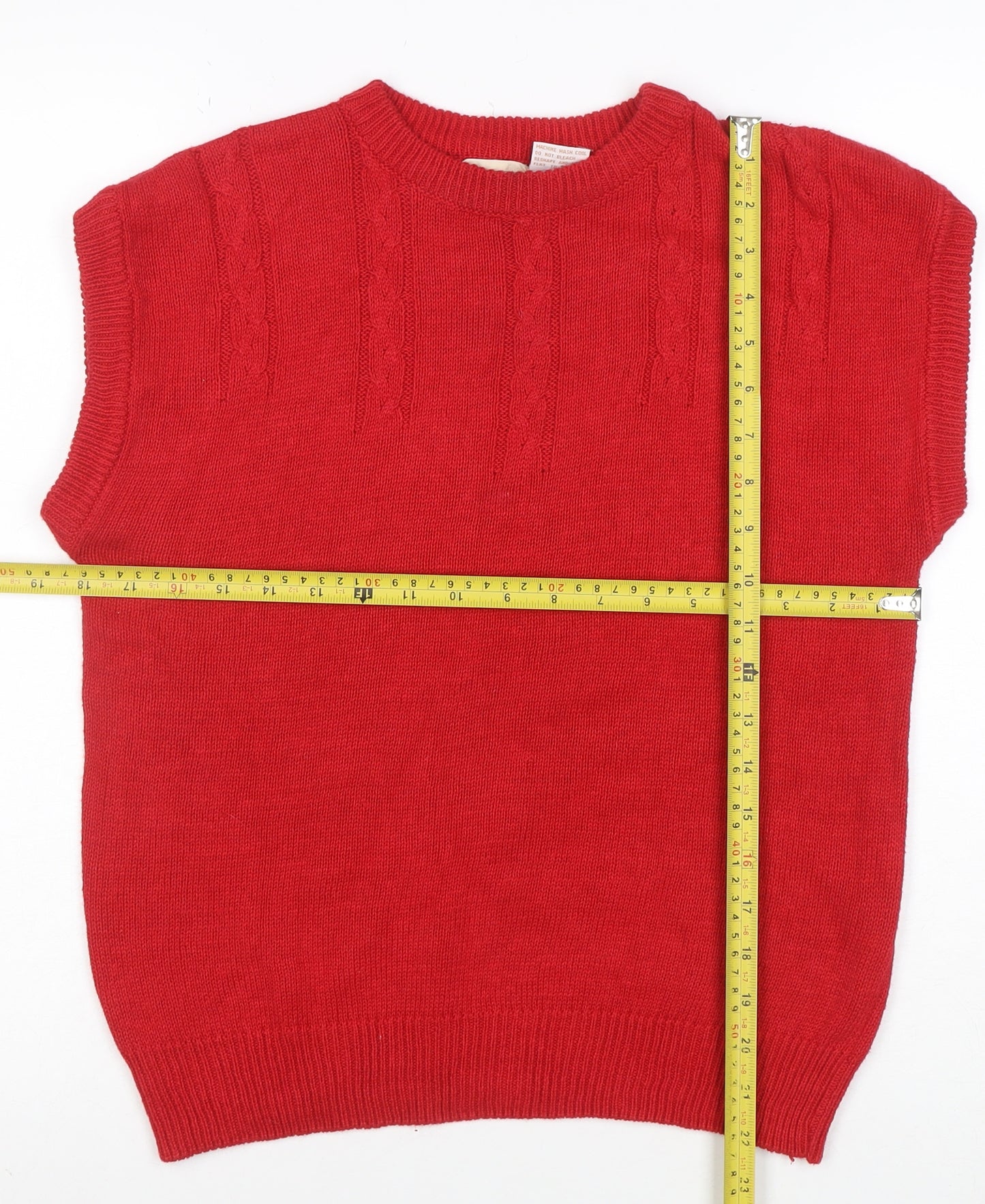 Kathmandu Women's Red Cotton Ramie Knit Sleeveless Vest M