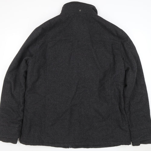 Next Men’s Grey Wool Blend Herringbone Jacket 2XL