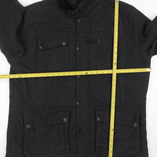 Next Men’s Grey Wool Blend Herringbone Jacket 2XL