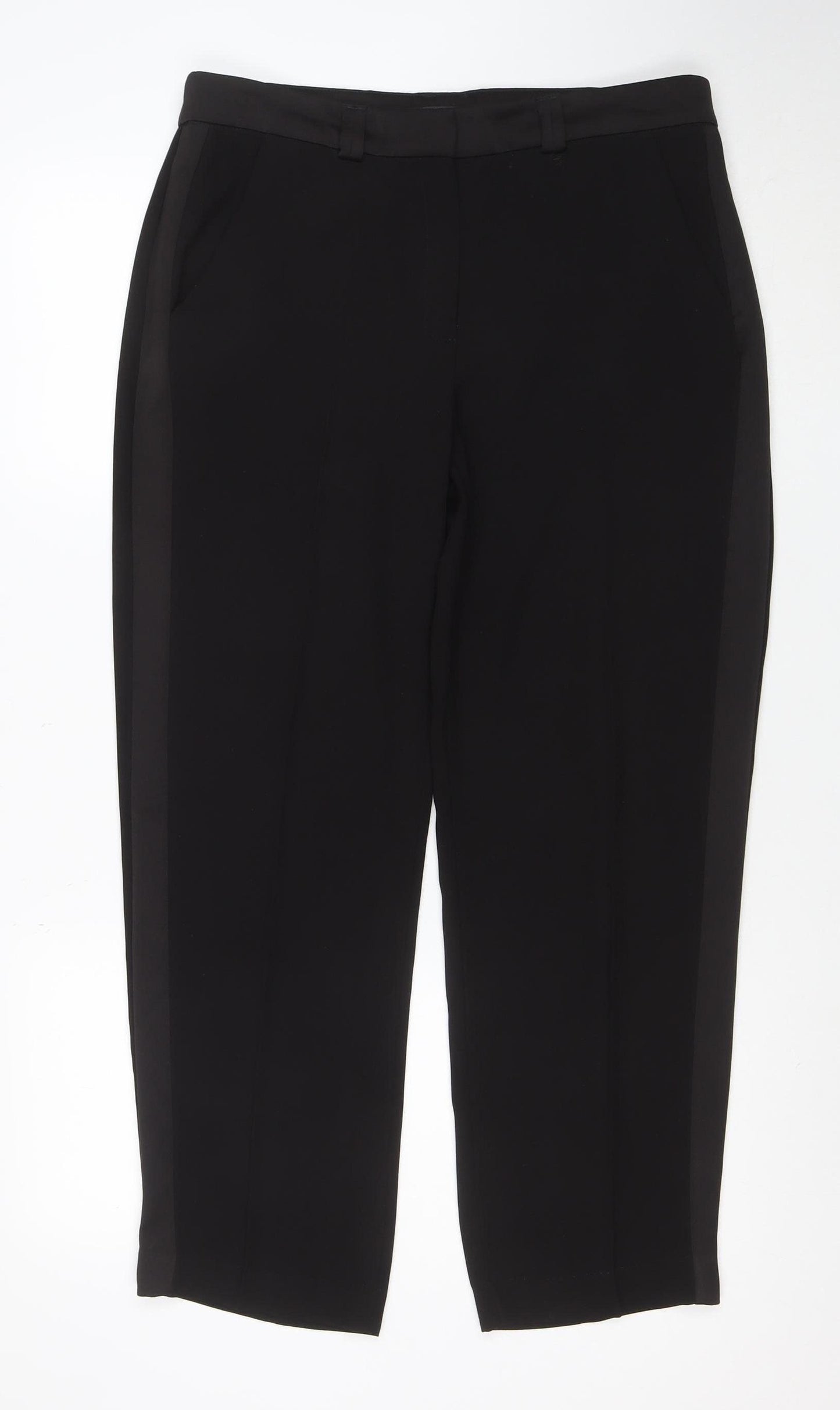 The Freya Women’s Black Size 12 Short Relaxed Straight Trousers