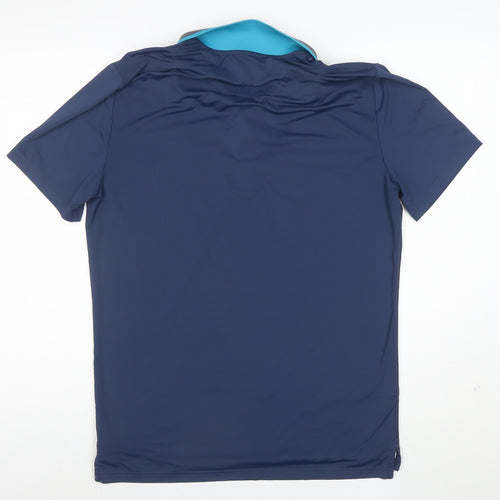 Original Penguin Men's Blue Polo Shirt M Moisture Wicking Stretch