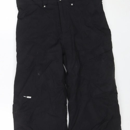 Helly Hansen Boys Black 14 Years Waterproof Ski Salopettes Trousers