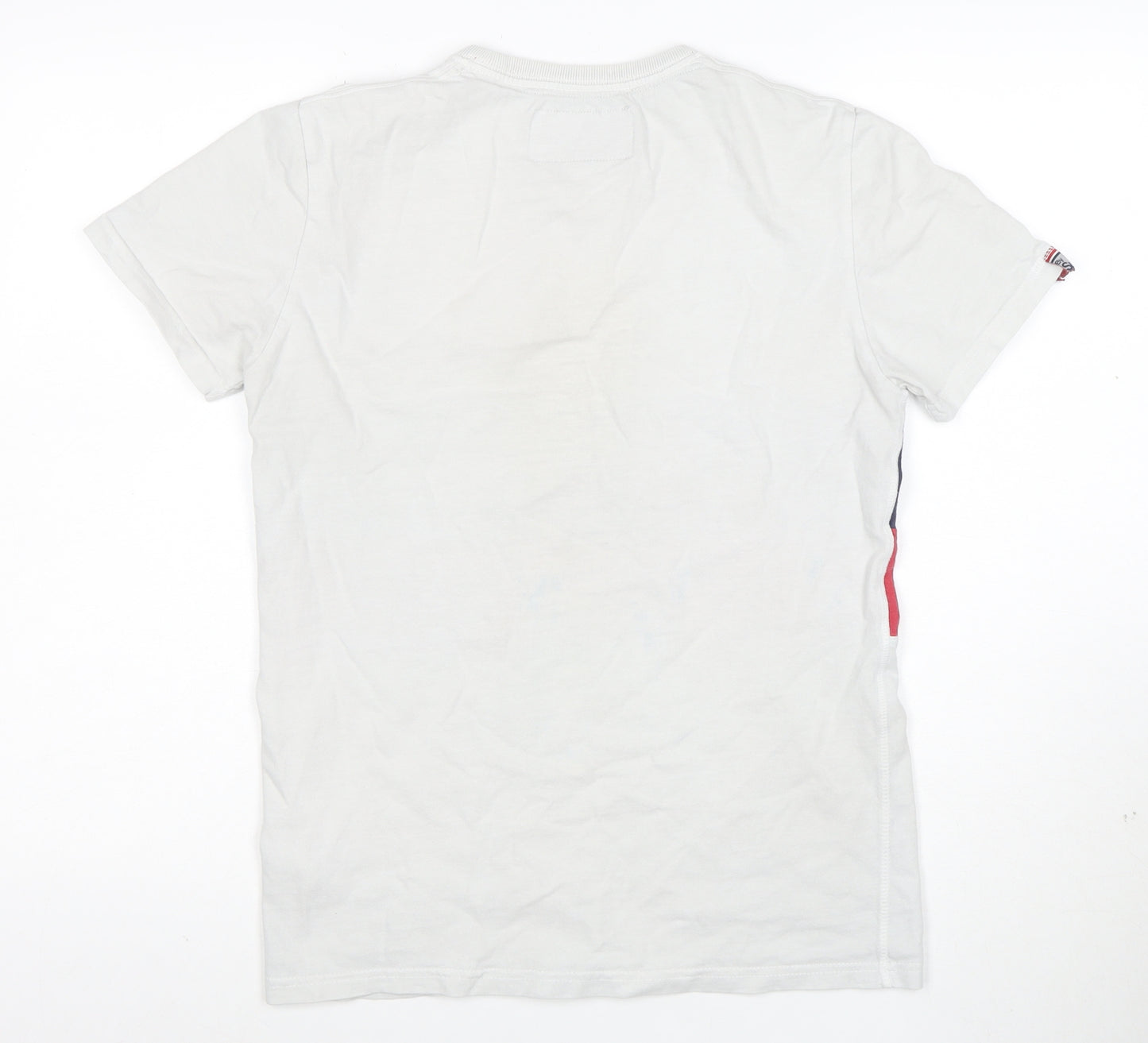 Superdry Men's White Colourblock Velodrome T-Shirt Size S