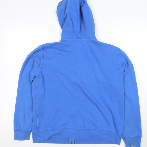 Polo Ralph Lauren Mens Blue Full Zip Hoodie XL Cotton Embroidered