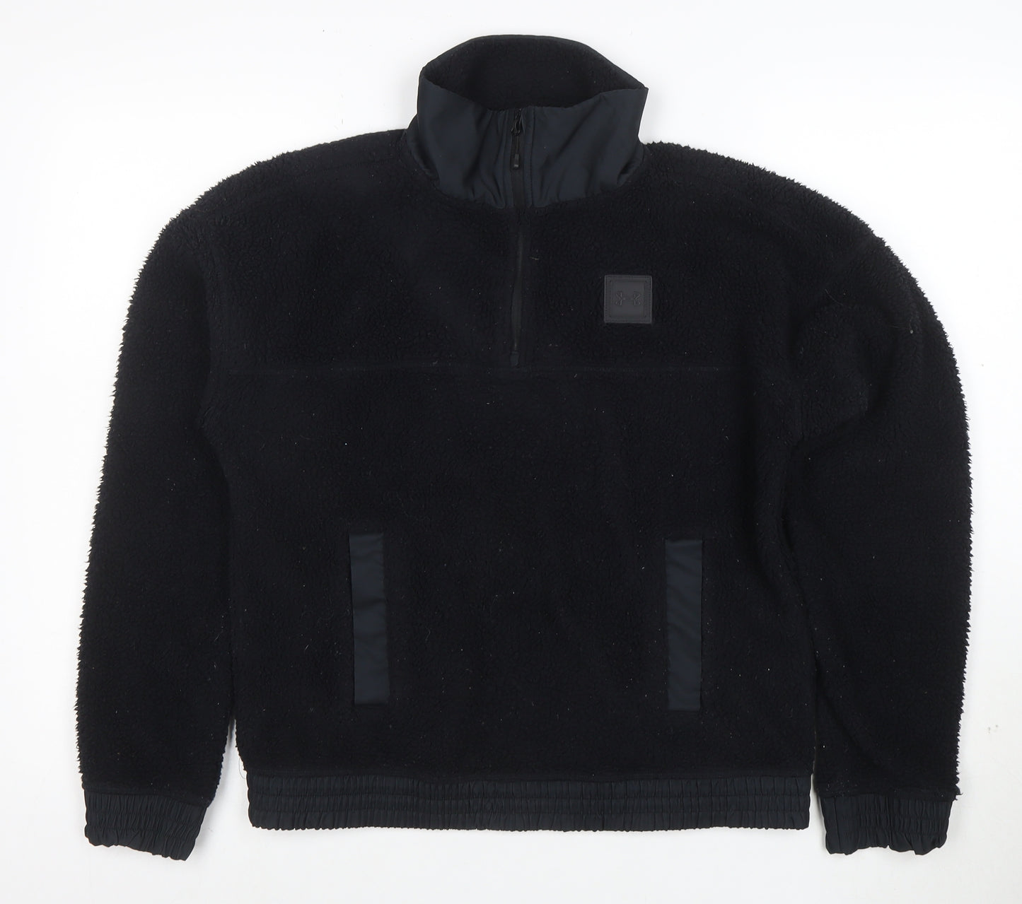 Under Armour Women's Black Small Fleece 1/2 Zip Pullover Sweatshirt