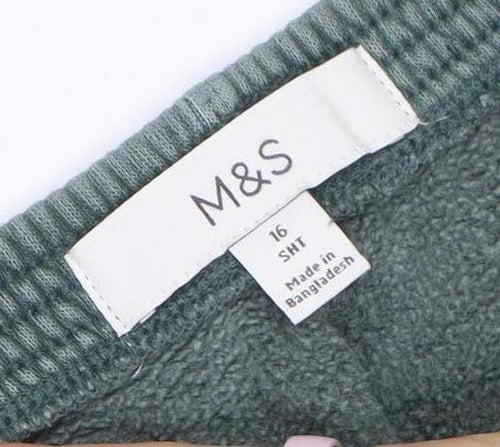 Marks and Spencer Womens Green Size 16 Capri Activewear Trousers