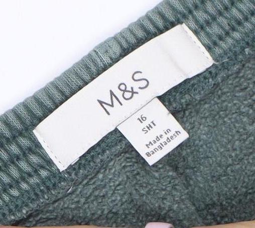 Marks and Spencer Womens Green Size 16 Capri Activewear Trousers