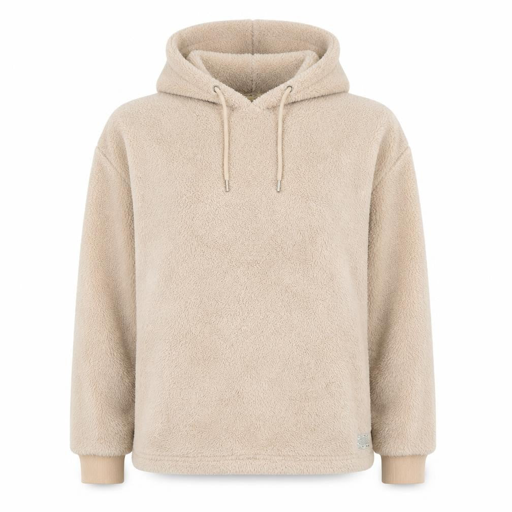Urban Outfitters Womens Beige Faux Fur Pullover Hoodie XS