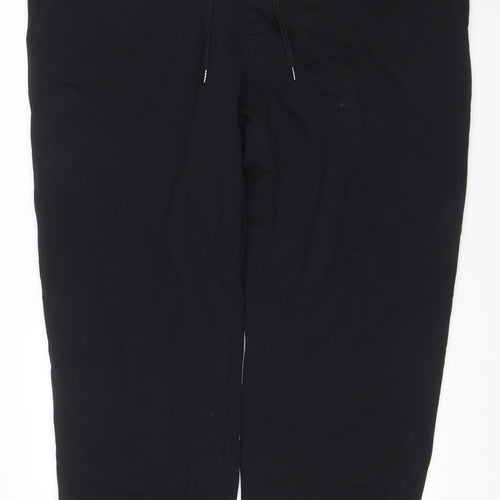 Marks and Spencer Men's Black Fleece Jogger Trousers L Warm Casual