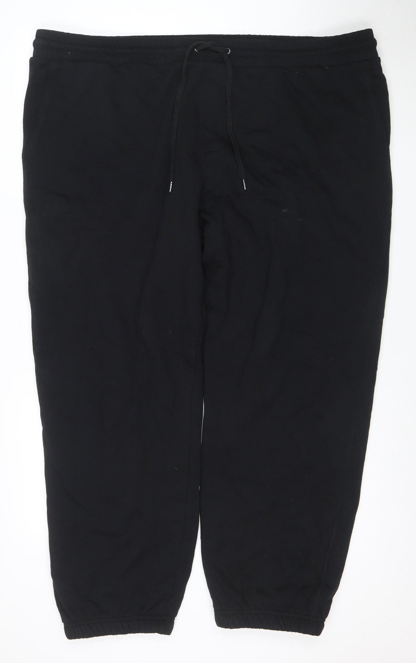 Marks and Spencer Men's Black Fleece Jogger Trousers L Warm Casual