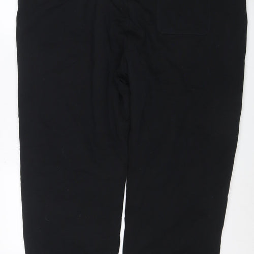 Marks and Spencer Men's Black Fleece Jogger Trousers L Warm Casual