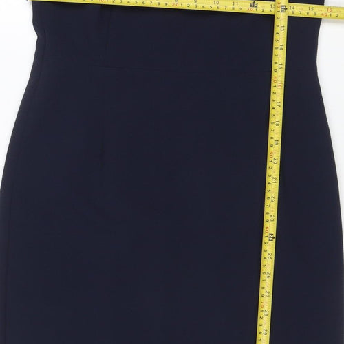 Next Women Blue Size 12 Sheath Knee Length Work Dress
