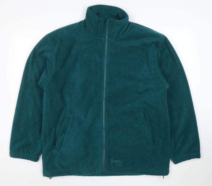 Bronte Men’s Green Fleece Full Zip Outdoor Jacket Size S