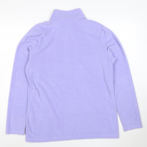 Regatta Women’s Purple 1/4 Zip Fleece Sweatshirt Size 14