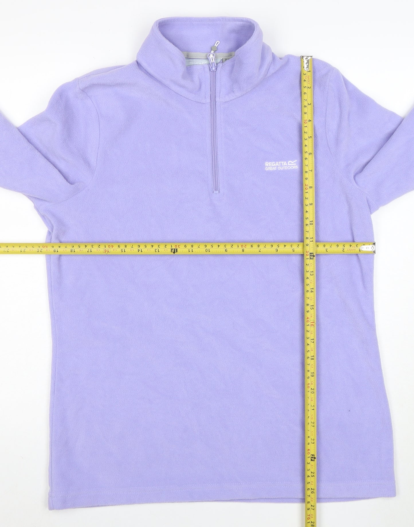 Regatta Women’s Purple 1/4 Zip Fleece Sweatshirt Size 14