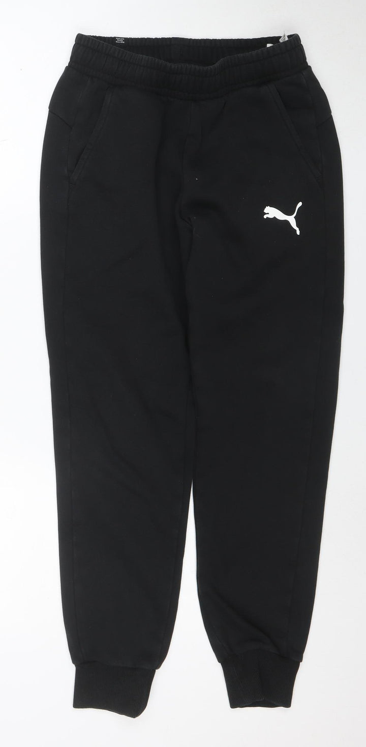 Puma Men's Black Jogger Trousers Size S Regular Fit Activewear