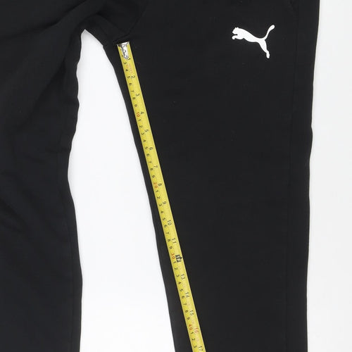 Puma Men's Black Jogger Trousers Size S Regular Fit Activewear