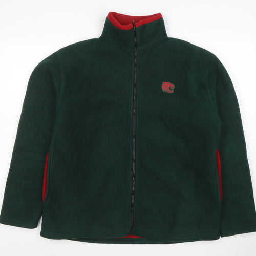 Tigers Men's Green XL Fleece Full Zip Jacket