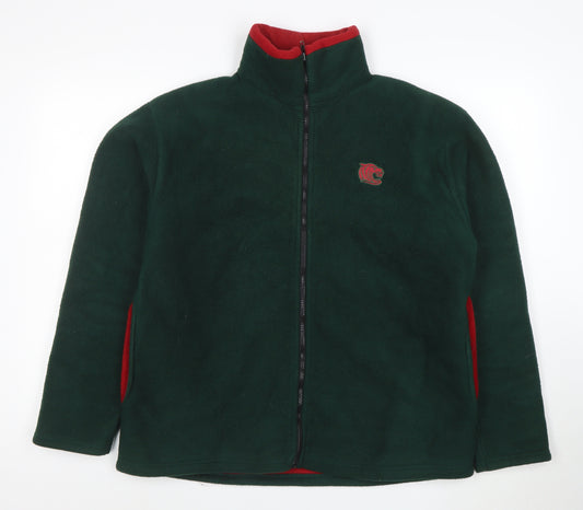Tigers Men's Green XL Fleece Full Zip Jacket