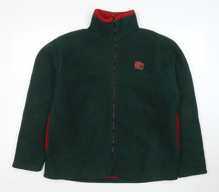 Tigers Men's Green XL Fleece Full Zip Jacket