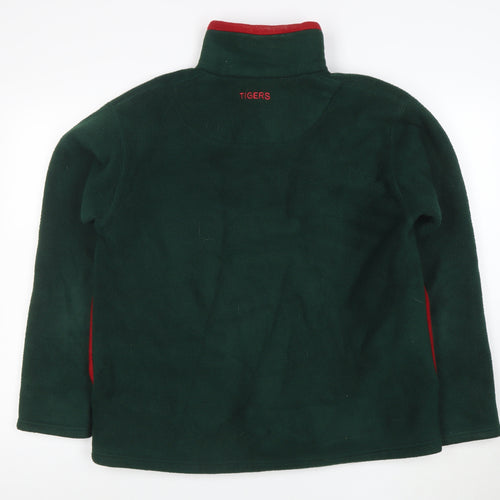 Tigers Men's Green XL Fleece Full Zip Jacket