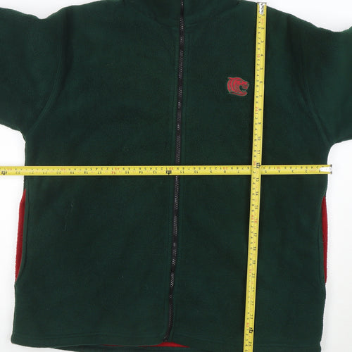 Tigers Men's Green XL Fleece Full Zip Jacket
