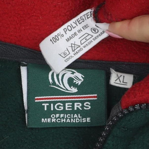 Tigers Men's Green XL Fleece Full Zip Jacket