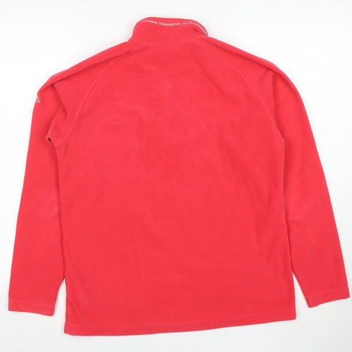 Craghoppers Women Red Fleece 1/4 Zip Pullover Sweatshirt UK 12
