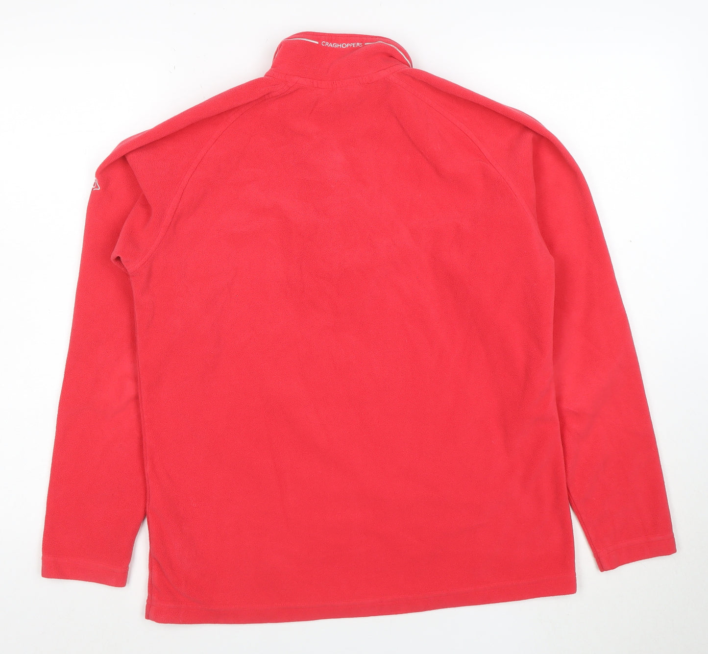 Craghoppers Women Red Fleece 1/4 Zip Pullover Sweatshirt UK 12