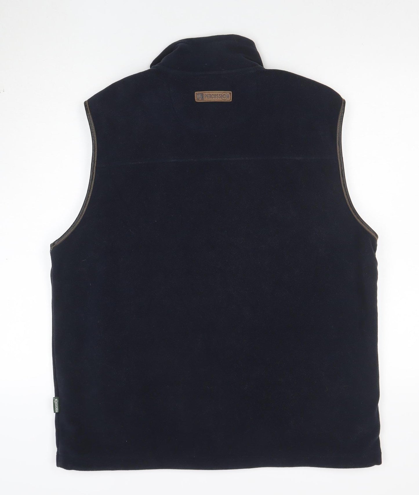 Percussion Men's Blue Fleece Waistcoat XL Outdoor Full Zip Vest