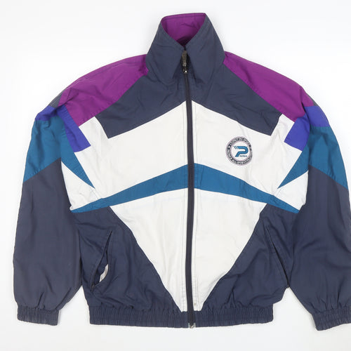 Pacific Mens Multicoloured M Retro 90s Full Zip Windbreaker Jacket