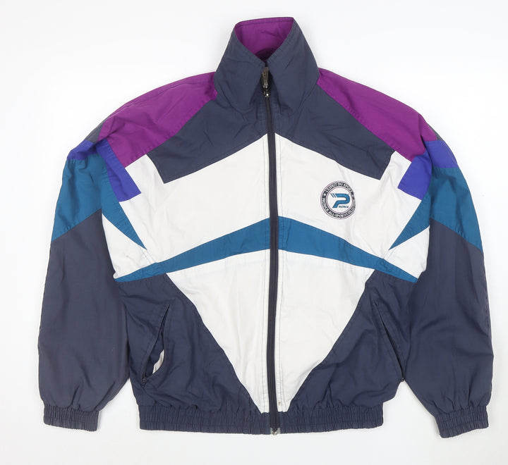 Pacific Mens Multicoloured M Retro 90s Full Zip Windbreaker Jacket