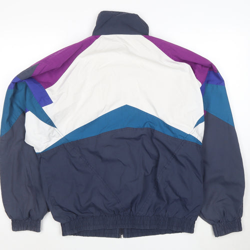 Pacific Mens Multicoloured M Retro 90s Full Zip Windbreaker Jacket