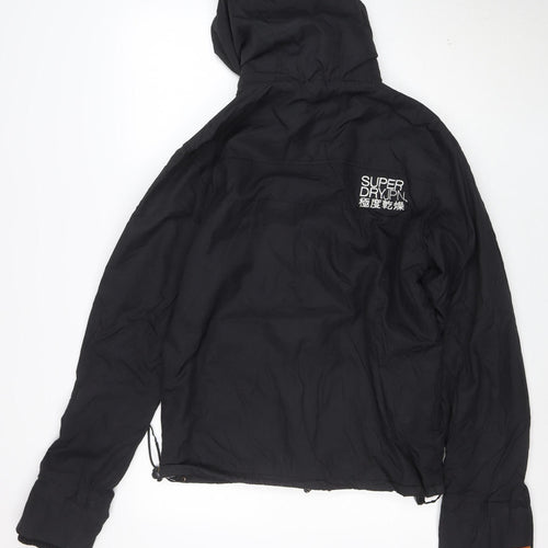 Superdry Men's Black M Windbreaker Hooded Jacket