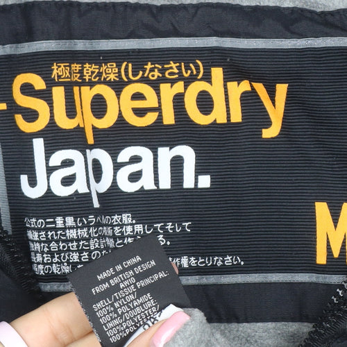 Superdry Men's Black M Windbreaker Hooded Jacket