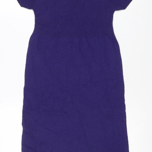 Apricot Women Purple Size 10 Bodycon Knit Dress