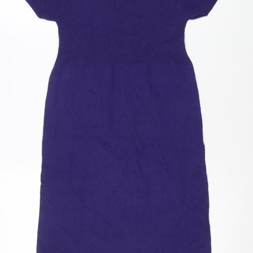 Apricot Women Purple Size 10 Bodycon Knit Dress